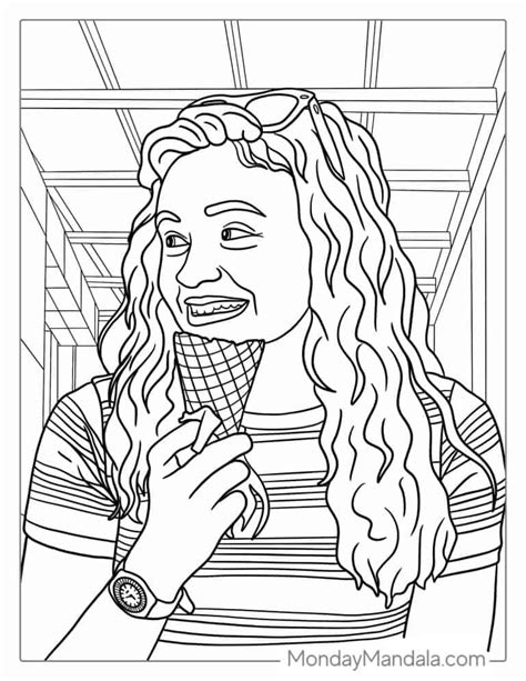 stranger things ausmalbilder max|Stranger Things Coloring Pages (Free PDF。